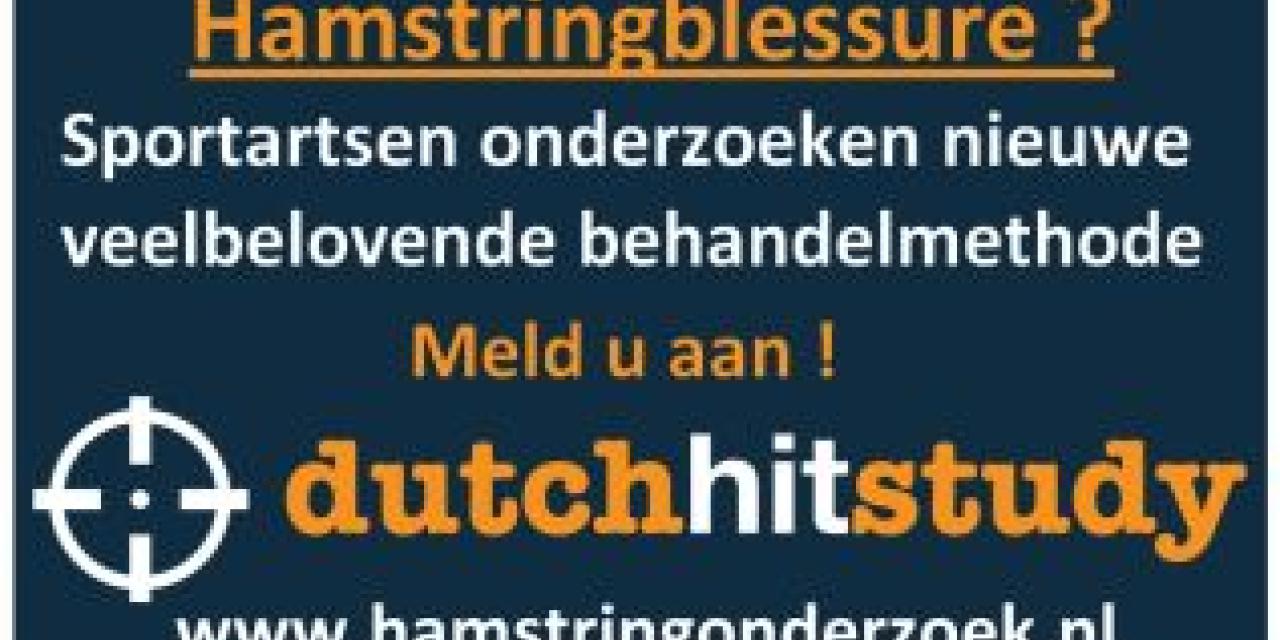 Hamstringblessure? Neem deel aan de DutchHIT study